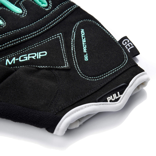 Bike gloves Meteor Gel GX37 M white/mint