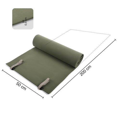 Eva foam camping mat Meteor 200x50x0,5 cm sea-green