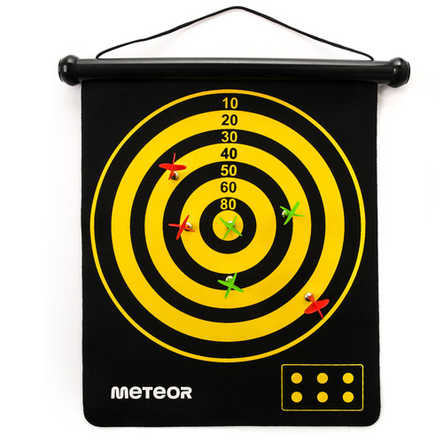 Magnetische Dartscheibe Meteor, Rollbar, Beidseitig