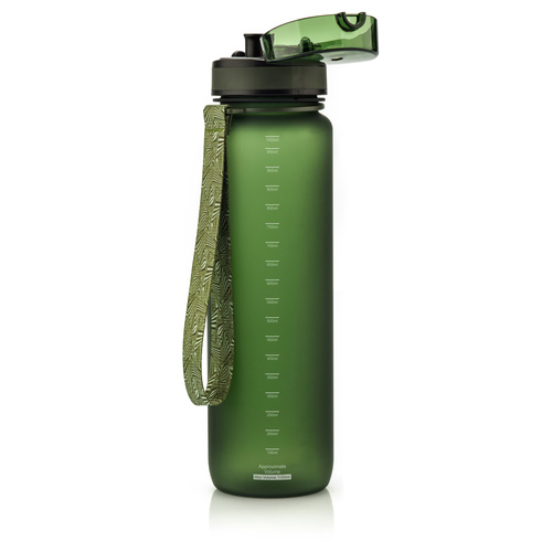 Sports water bottle Meteor 1000 ml dark green