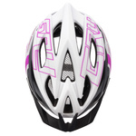 Kask rowerowy Meteor Gruver M 55-58 cm biały/szary/różowy