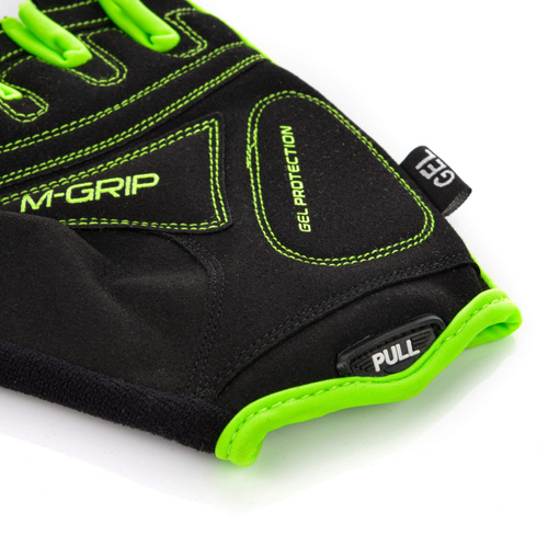 Bike gloves Meteor Gel GX31 S green