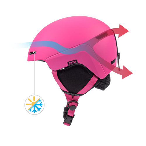 Skihelm Meteor Avalo M 55-58 cm rosa