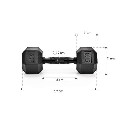 Meteor Hexagonal Dumbbell 5 kg