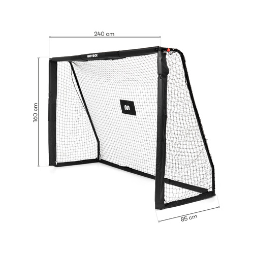 Fußballtor Meteor 240x160x85 cm schwarz