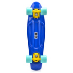 Meteor Kunststoff-Skateboard gelb/mint/dunkelgrün