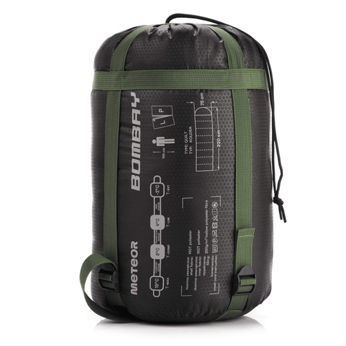 Sleeping bag Meteor Bombay L olive/black