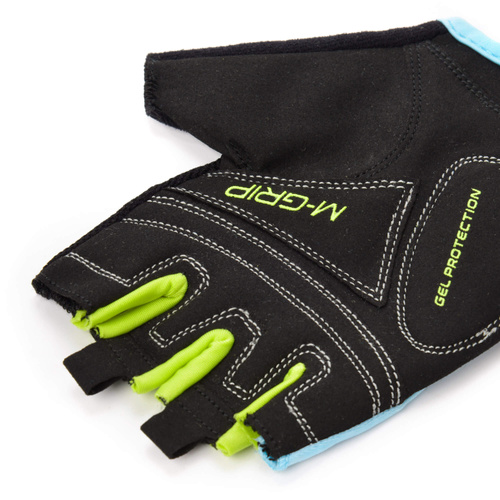 Fahrradhandschuhe Meteor Gel GX38 XL blau-grün