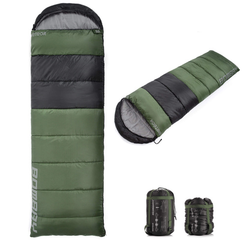 Meteor Schlafsack Bombay L Oliv/Schwarz