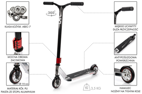 SCOOTER METEOR EDGE silver