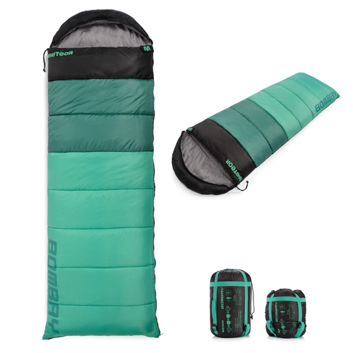Sleeping bag Meteor Bombay L mint/black