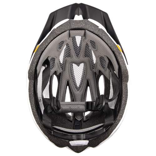 Kask rowerowy Meteor Gruver L 58-61 cm czarny/biały/pomarańczowy
