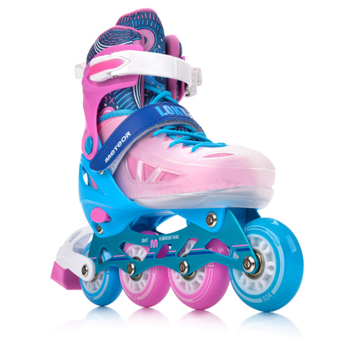 Inlineskates Meteor S 30-33 Loky pink/blau