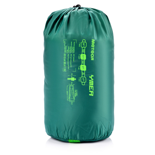 Śpiwór dla dziecka Meteor Ymer zielony/ciemnozielony