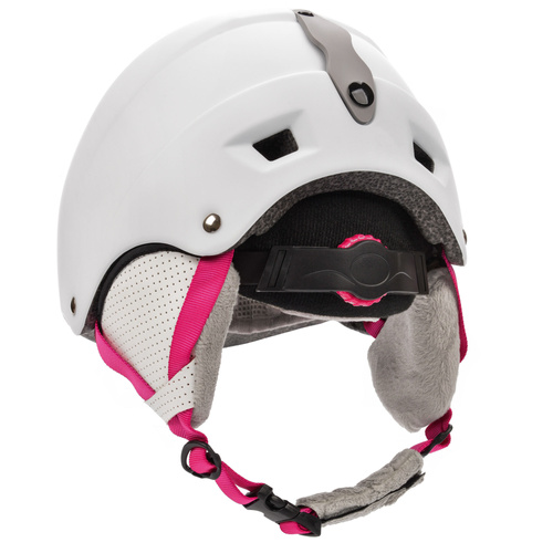 Skihelm Meteor Kiona XS rosa/weiss 48-52 cm