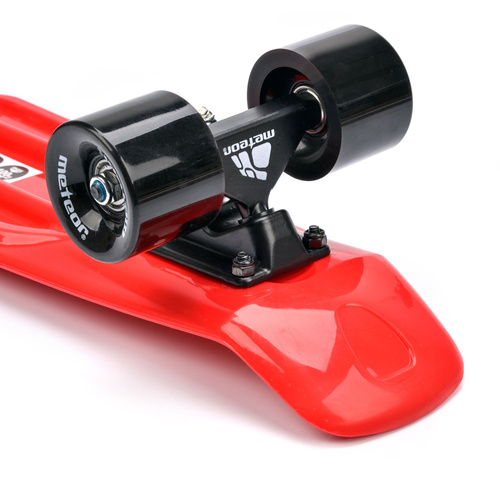 Plastic skateboard Meteor red/black/black