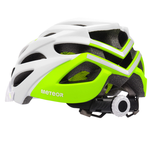 Fahrradhelm Meteor Marven S 52-56 cm weiß/neongrün