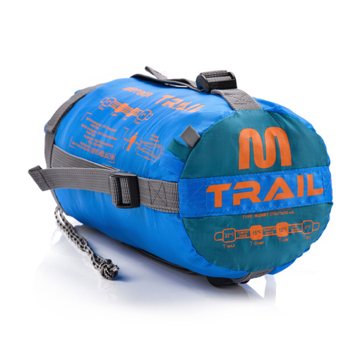 Schlafsack Meteor Trail blau/grün