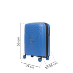 Walizka kabinowa SwissBags Echo 55 cm morski