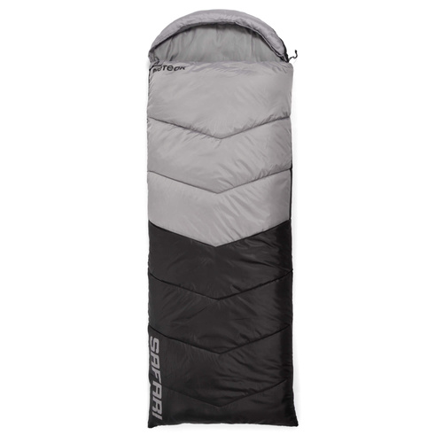 Meteor Schlafsack Safari R grau/schwarz