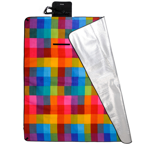 Picnic Blanket Meteor XL 180x200 cm Multicolor checker