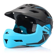 Full-face bicycle helmet Meteor Hydra M 55-58 cm black/blue