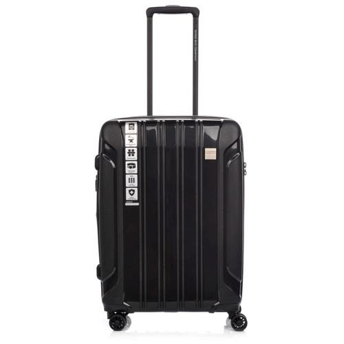 SwissBags Tourist Medium Suitcase 65cm Black