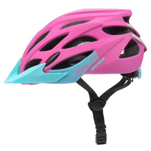Kask rowerowy Meteor Ovlo S 52-56 cm różowy