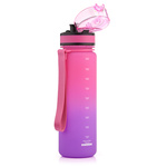 Bidon sportowy Meteor 500 ml różowy/fioletowy