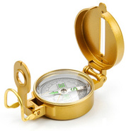 Meteor metal compass round