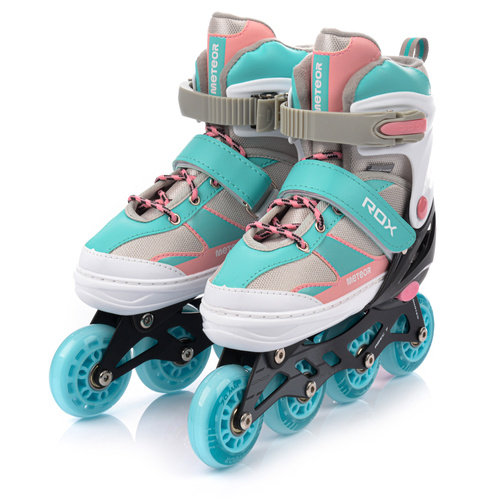 Meteor Rox L Rollerskates 38-41 rosa/hellblau