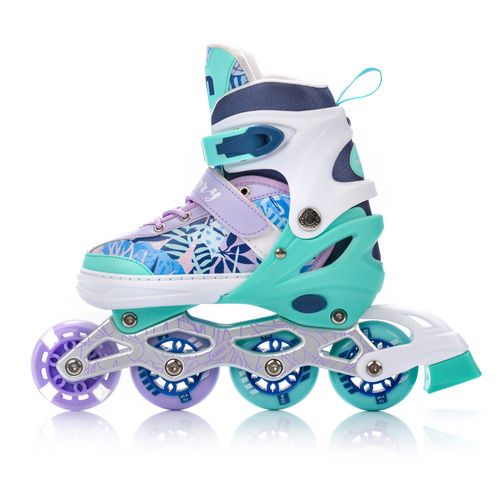 4-in-1 Meteor Blueberry Rollschuhe S 30-33