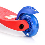 Dreirad-Roller mit LED-Rädern Meteor Tucan blau/rot