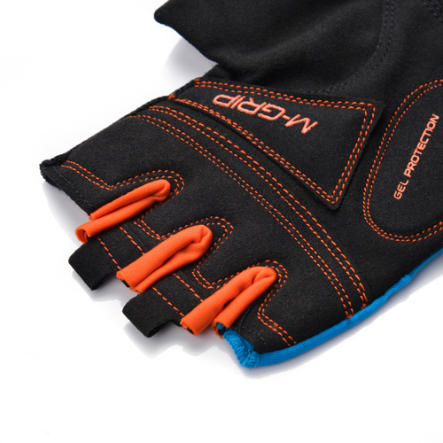 Bike gloves Meteor Gel GX36 S blue/orange