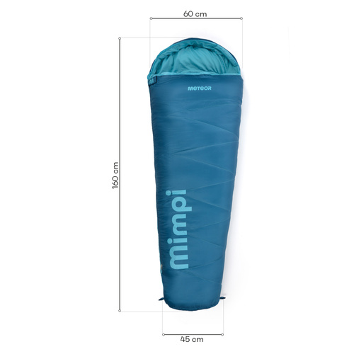 Meteor Mimpi sleeping bag petrol blue/blue