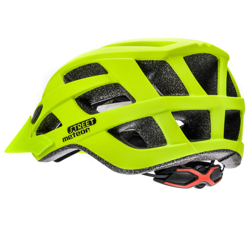 Cycling helmet Meteor Street M 55-58 cm neon yellow