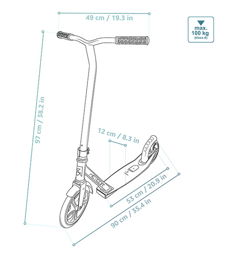Meteor Mex Scooter braun/grau