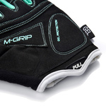 Bike gloves Meteor Gel GX37 l white/mint