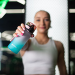 Bidon sportowy Meteor 350 ml rózowy/turkusowy