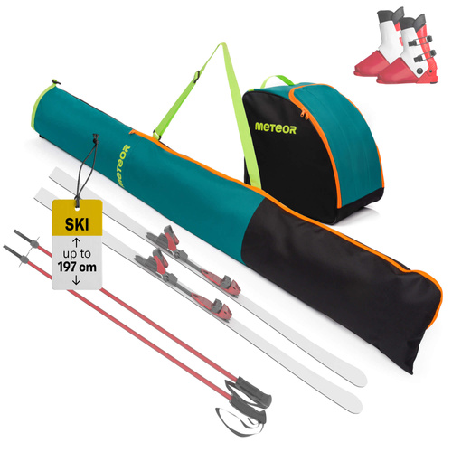 Ski set Meteor Norse green/black
