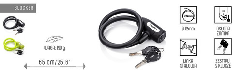 Zapięcie rowerowe Meteor Blocker