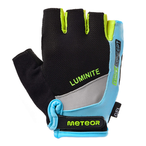 Bike gloves Meteor Gel GX38 XS blue-green