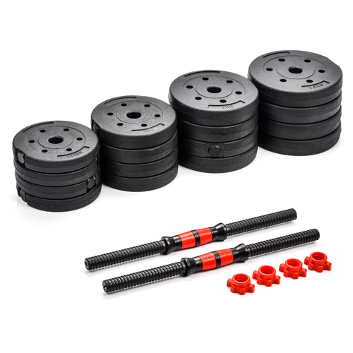 Meteor 30 KG bituminous dumbbell set