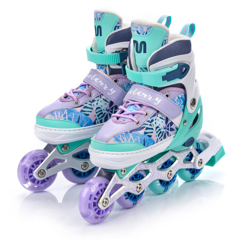 4-in-1 Meteor Blueberry Rollschuhe S 30-33