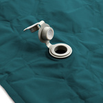 Selbstaufblasbare Matratze Meteor 2in1 (Pumpe + Drybag) 188×60×8,5 cm in der Farbe Meer.