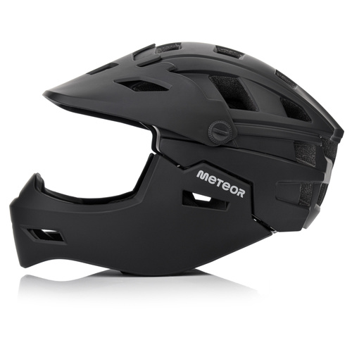 Fullface-Fahrradhelm Meteor Hydra M 55-58 cm schwarz
