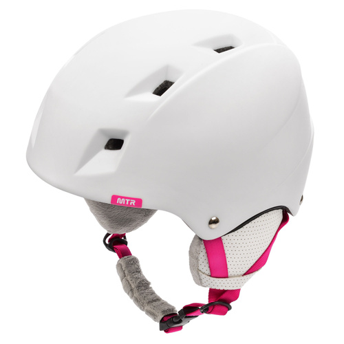 Ski helmet Meteor Kiona M white/pink 55-58 cm