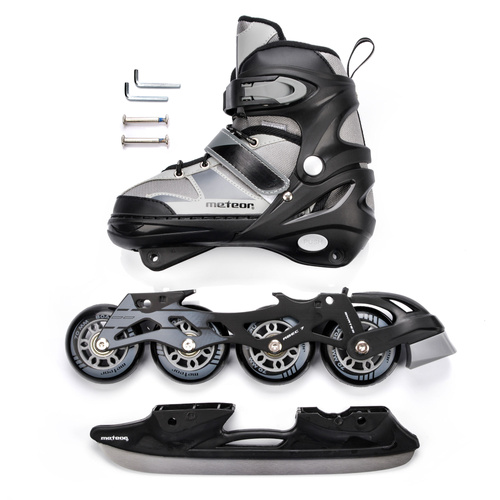 Inline skates Meteor 2in1 M 34-37 gray