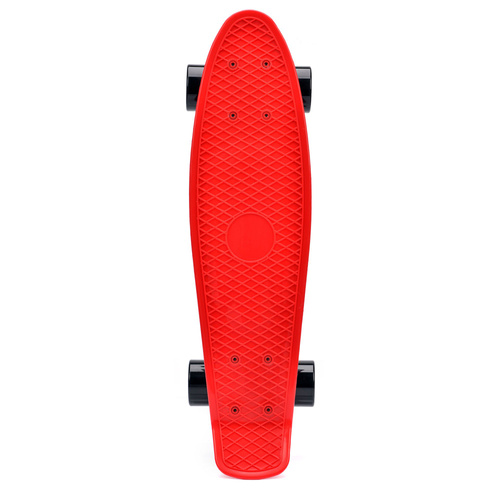 Plastic skateboard Meteor red/black/black