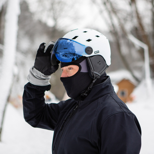 Ski helmet Meteor Glide L 58-61 cm white